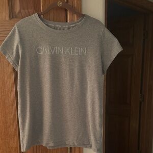 Calvin Klein Heather Gray Short Sleeve Tee
